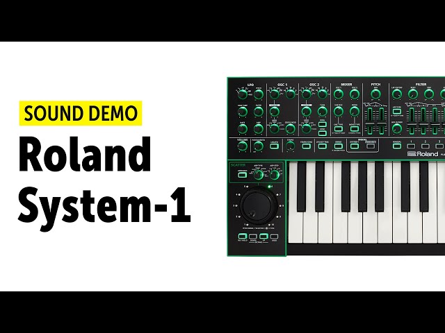 Roland System-1 SH-101 Plug-Out Sound Demo (no talking) - YouTube