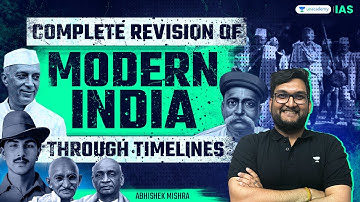 The Last Lap | Complete Revision of Modern India Through Timelines | By Abhishek Mishra