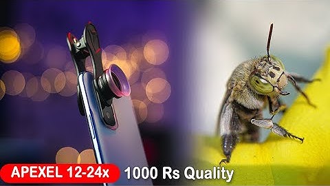Apexel 12-24x Macro Lens Unboxing & Review || Best mobile Macro lens