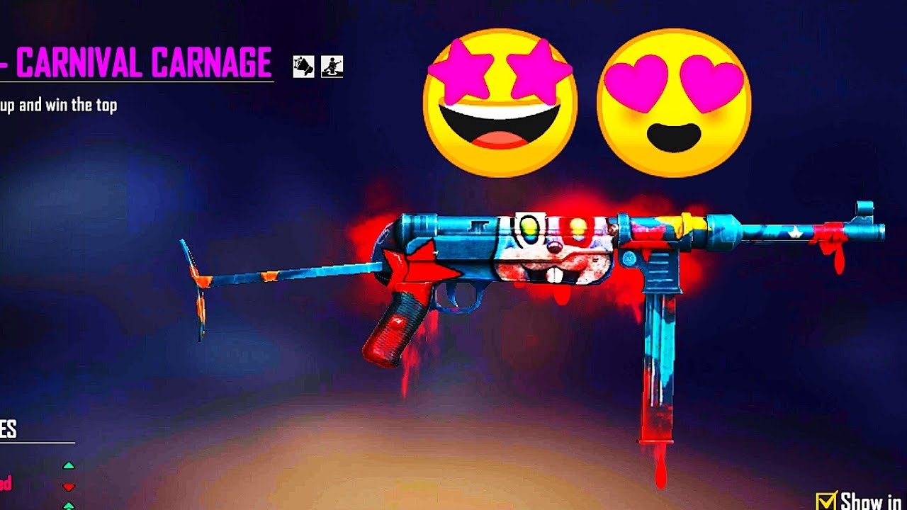 I got new MP40 Carnival Carnage Skin  
