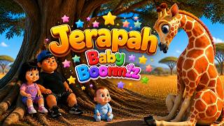Giraffe | Indonesian Children's Songs | Baby Boommz | Nursery Rhymes | Cute Kids' Cartoons