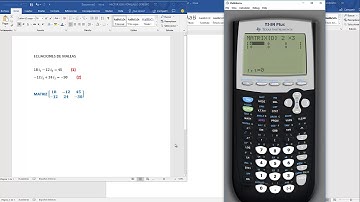 Solución de ecuaciones simultaneas con Texas Ti 84 Plus