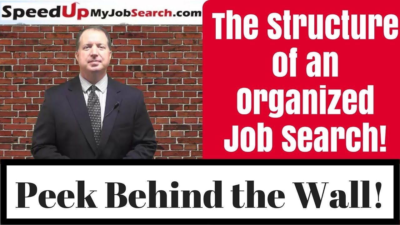The Structure of an Organized Job Search - SpeedUpMyJobSearch.com