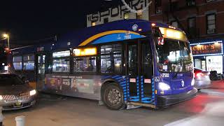 MTA NYCT: 2019 NFI XD40 #7592 on the Q59 to Williamsburg departing Grand St/Bushwick Av