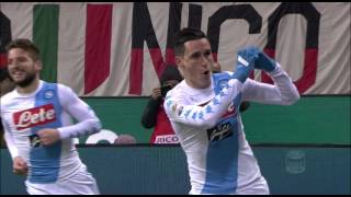 Il gol di Callejon - Milan - Napoli 1-2 - Giornata 21 - Serie A TIM 2016\/17