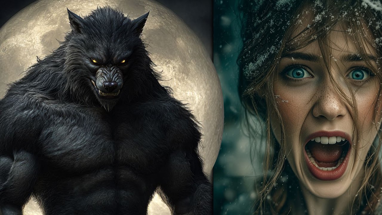 Moonlit Massacre: Werewolf Tears Lovers Apart in Dark Fantasy Nightmare
