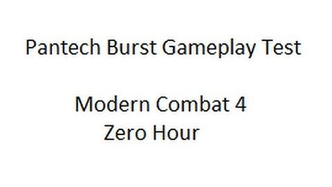 Gameplay, Performance, Load Test on Pantech Burst. Modern Combat 4. Zero Hour
