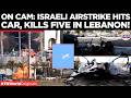 WATCH: Deadly Israeli Strike Targets Vehicle in Tyre, Killing 5 as Iran-Israel Conflict Re-Ignites!