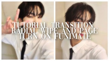 tutorial transition radial wipe and page turn on funimate