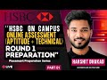 HSBC OA Round 1 Preparation💻| Placement Prep Series LIVE🔴