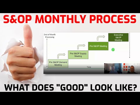The Monthly S&OP Process - What Does “Good” Look Like? Part 3