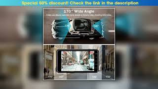4-inch 1080P Dash Cam for Cars Touch Screen Car DVR Video Recorder Rear