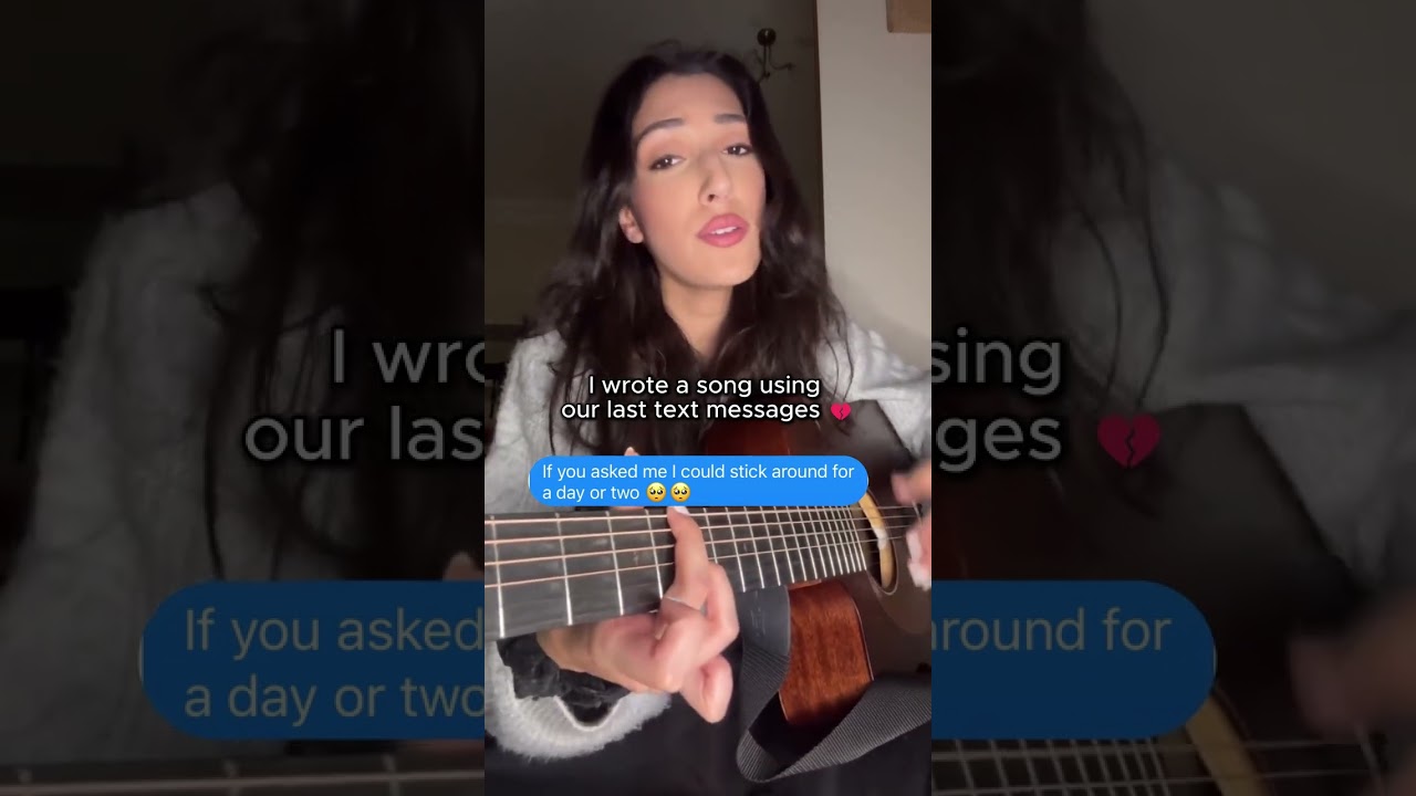 I wrote a song using our last text messages...