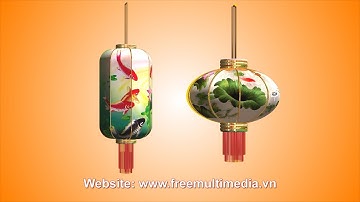 Free Lantern Video Background - Element 3d