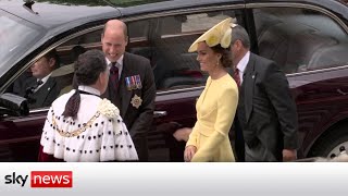 In full: Royals and dignitaries arrive at St Paul's Cathedral