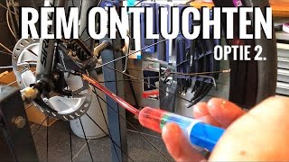 ONTLUCHTEN Shimano (hydraulisch) optie 2 Fiets Tutorial #12 - YouTube