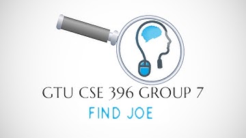 Gtu Cse 396 Project II Find Joe 2017 Group 7