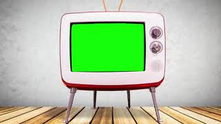 Green Screen Old Retro TV