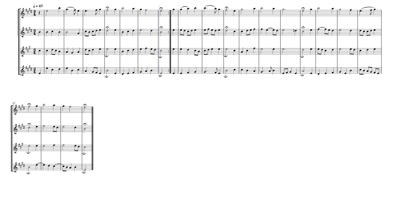 Bach – Aus meines Herzens Grunde (BWV 269) | Saxophone Quartet