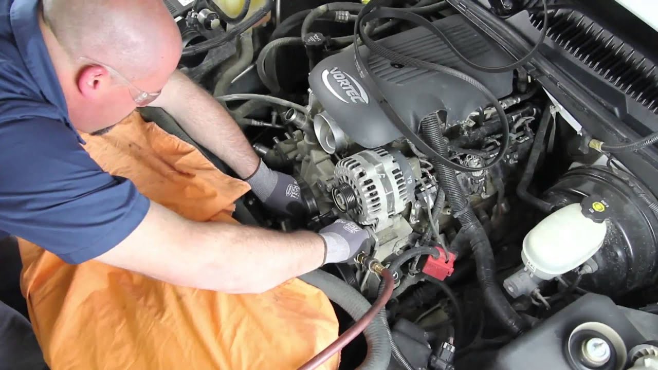 How to Install a Water Pump on a GM 5 3L V8 Engine ... 96 dodge ram fuel pump wiring 