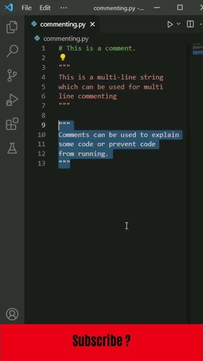 Write your first comment as a python beginner! - YouTube