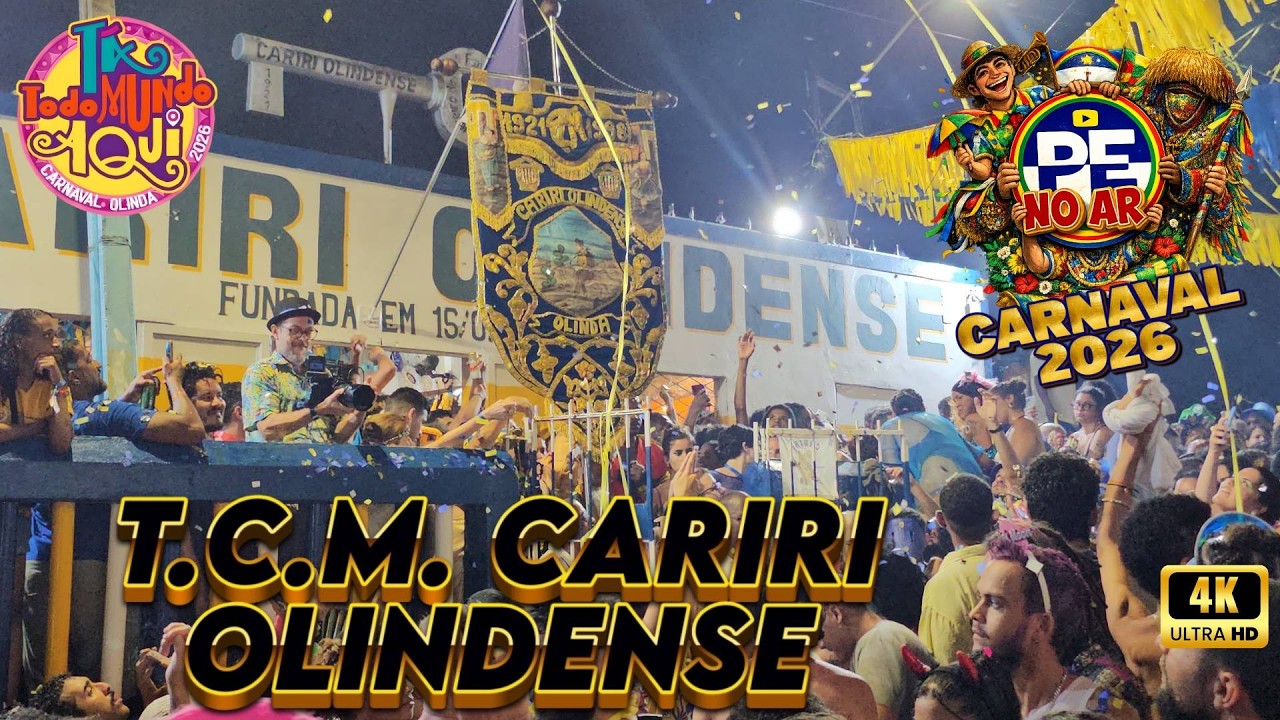 [CARNAVAL 2026] SAÍDA OFICIAL TCM CARIRI OLINDENSE CARNAVAL 2026 COM FANTASIAS LUXO E MUITA TRADIÇÃO