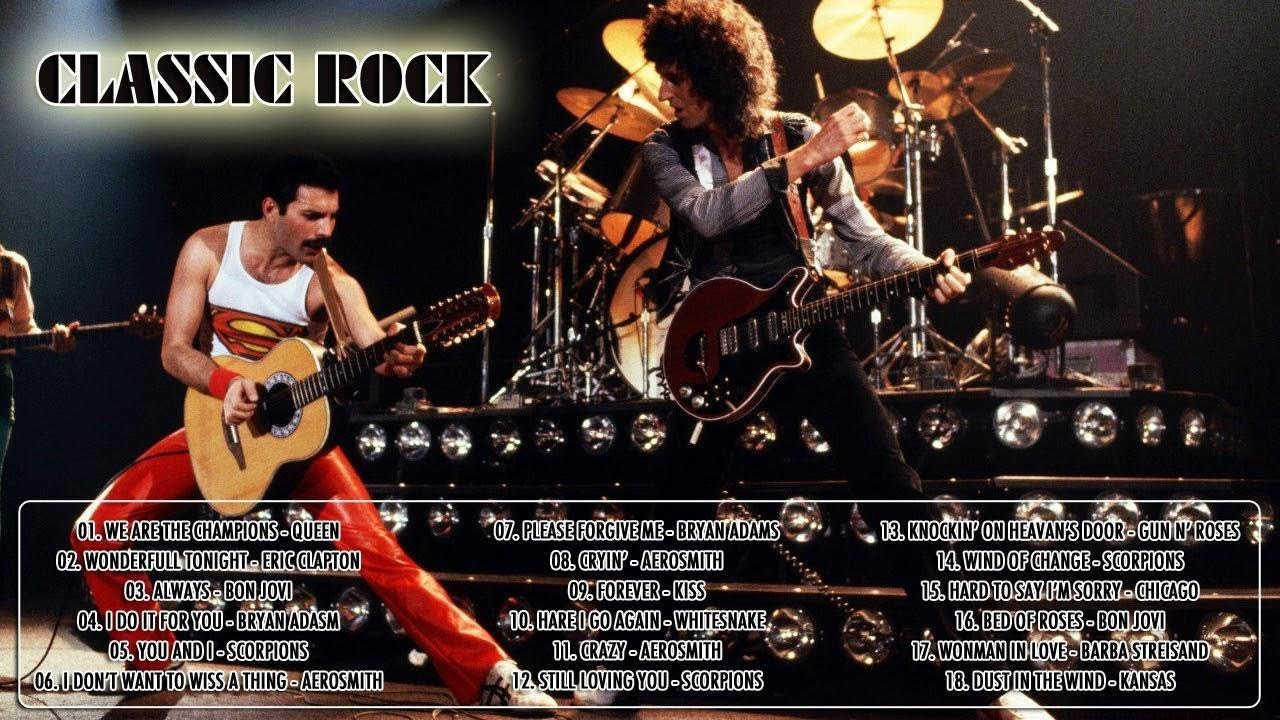 QUEEN,ERIC CLAPTON,BON JOVI,BRYAN ADASM,SCORPIONS Greatest Hits - Best Rock Songs Of All Time