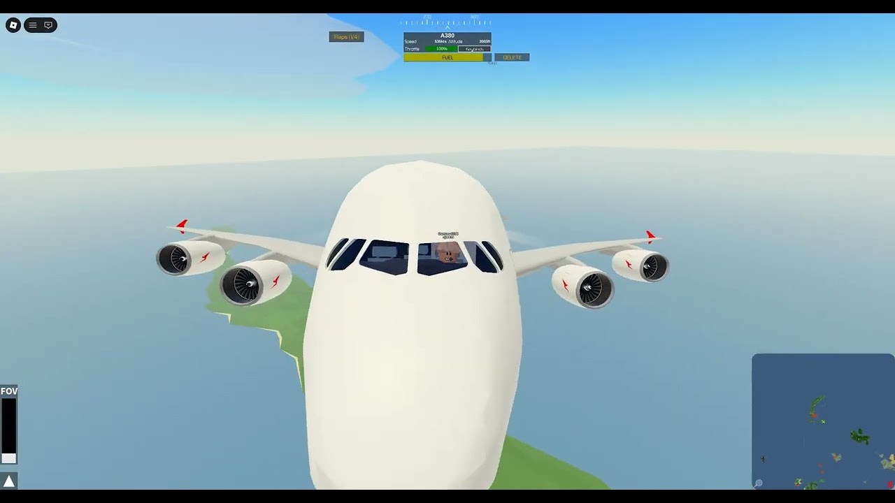 playing PTFS and landing an a380!!!!!!
