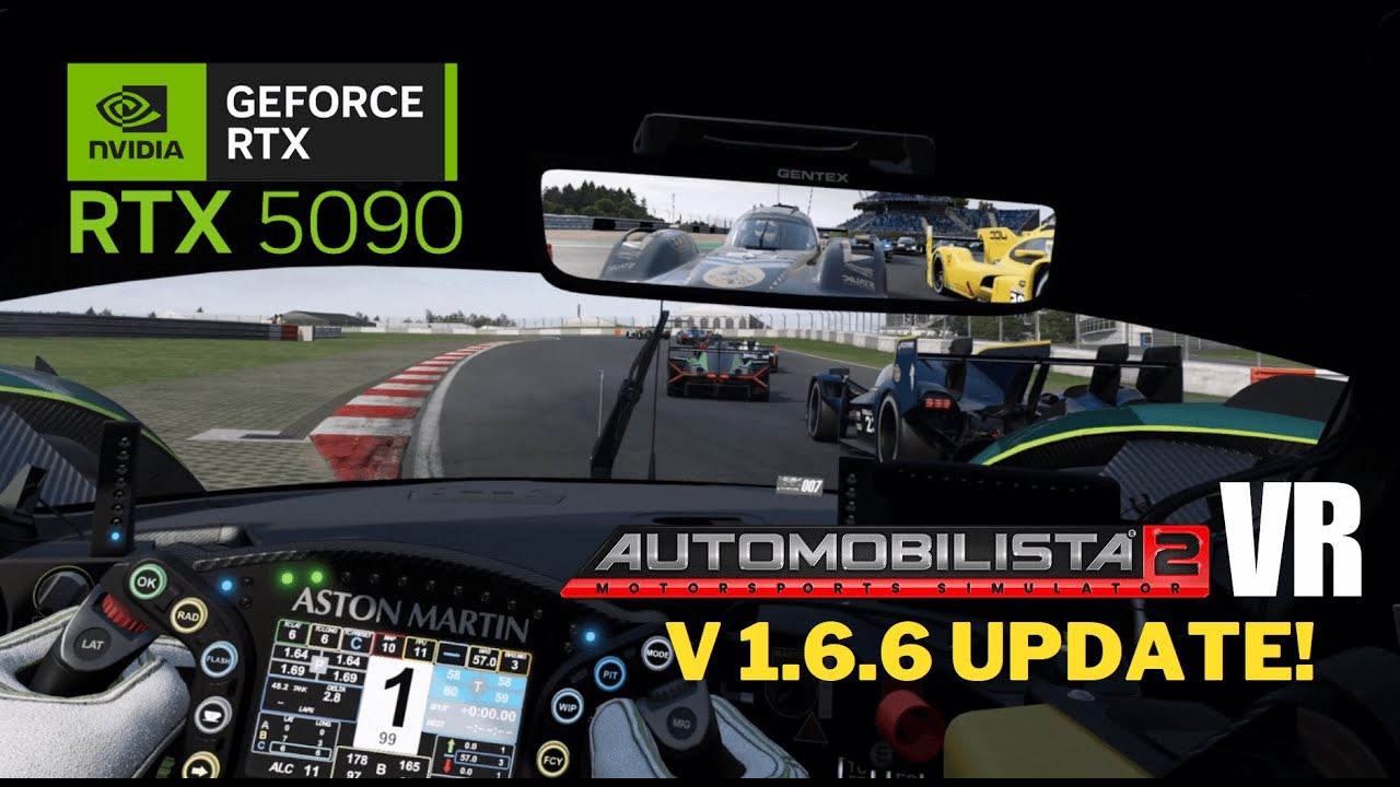 Automobilista 2 V1.6.6 in VR - Aston Martin GT3, GTE, Valkyrie + Nürburgring 2025 UPDATE (RTX5090)