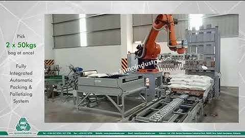 Fully Automatic Packing & Palletizing System - Robotic Arm
