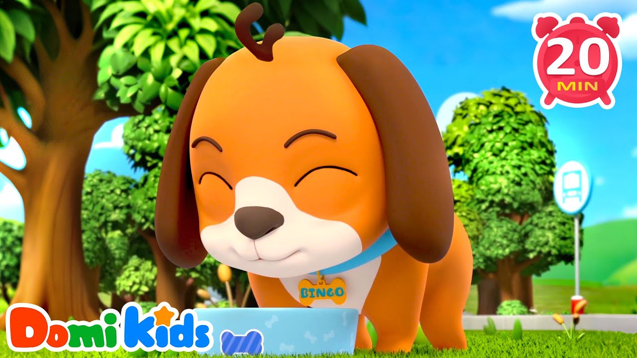 It's BINGO Time!🐶Sing Along with the Puppy Song | Animals Songs & Nursery Rhymes | Animal Party