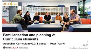 Prep–Year 6 Science familiarisation and planning 2: Curriculum elements