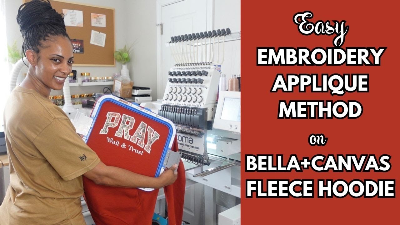 Easy Embroidery Applique Method | New Design on my MT 1501 15 Needle Embroidery Machine