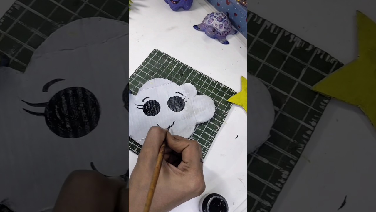 Cardboard Se Cute DIy Wall Hanging #shorts #viral #youtubeshorts