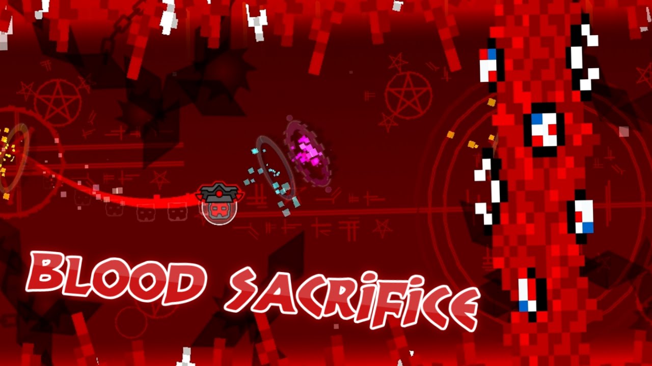 [Demon] [3 Coins] Blood Sacrifice by Minesap (Geometry Dash)