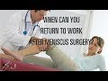 Return to work after meniscus surgery