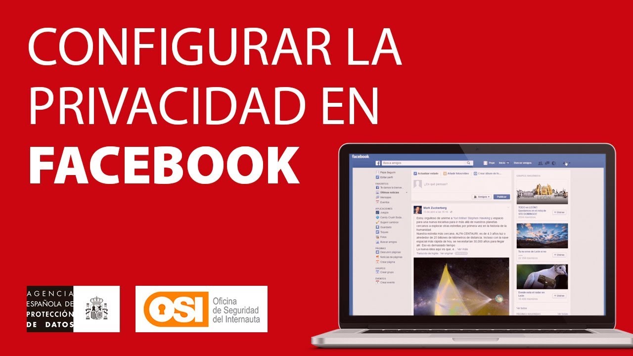 Configurar la privacidad en FACEBOOK - YouTube
