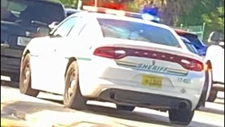 PCSO Dodge Charger Stuck In Traffic (Code 3 Stage Lights)