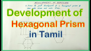 Development of Hexagonal Prism in Tamil