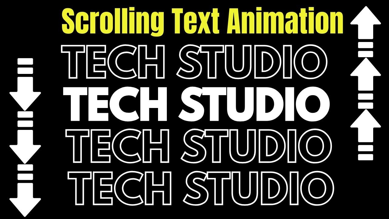 Rolling Text Animation How To Create Scrolling Text Animation In CANVA,Easy And Quick ...