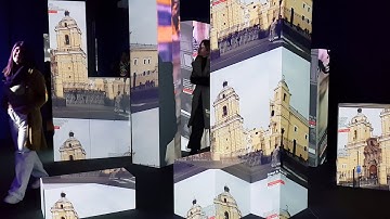 10.000 Moving Cities – Same but Different, real cubes, MALI - Museo de Arte de Lima, by Marc Lee