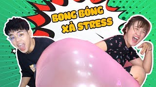 CÁCH GIẢI TỎA CĂNG THẲNG MÙA THI | SLIME STRESS BALL KHỔNG LỒ CÙNG OOPS BANANA