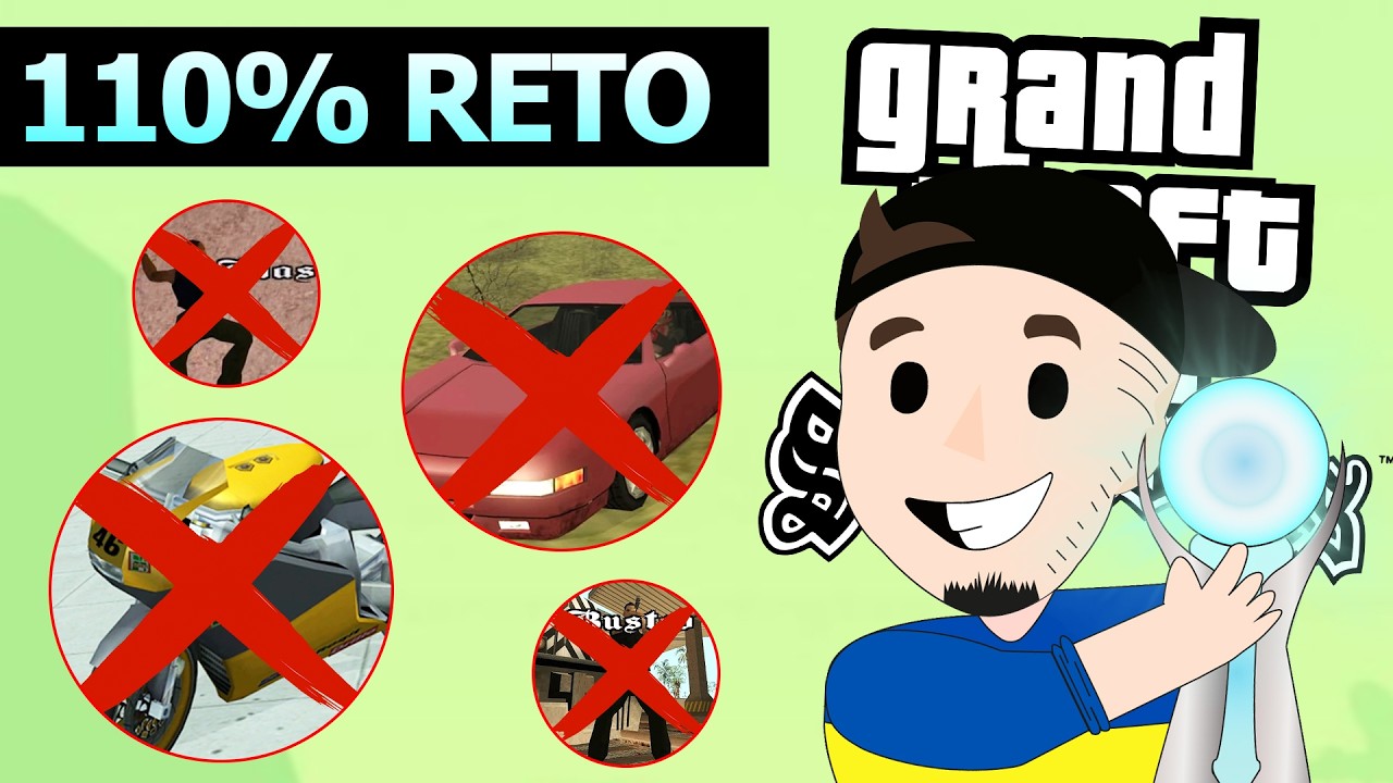 GTA San Andreas 110% SIN MORIR 🔥🏆 Día 8, sacando a pasear a las wachas 🫡 97% y subiendo ⚡