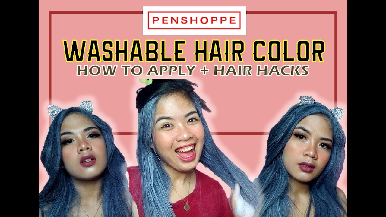 HOW TO COLOR YOUR HAIR GRAY WASHABLE HAIR WAX) + HAIR HACKS