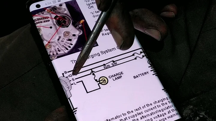 How to wire a Toyota alternator in a simple way.