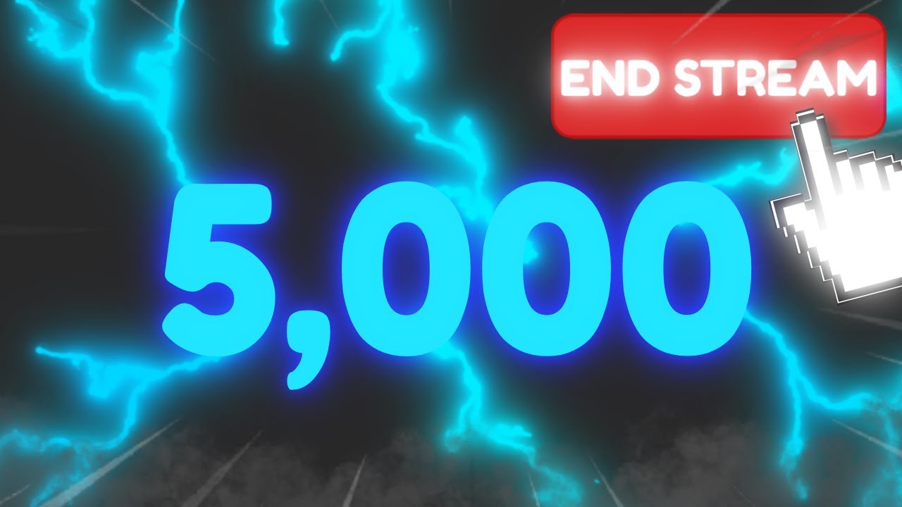 🔴5,000 SUBS = END STREAM🔴 - YouTube
