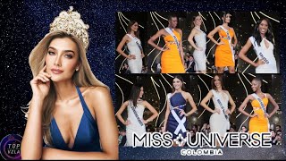 Miss Universe Colombia 2023 (TOP 12) CANDIDATAS Entrega De Bandas