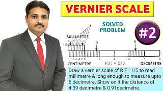 HOW TO DRAW VERNIER SCALE (PROBLEM 2) | UNIT : ENGINEERING SCALE @TIKLESACADEMYOFMATHS