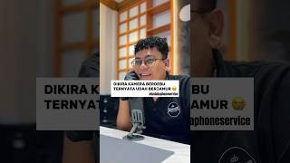 Dikira kamera berdebu, ternyata udah berjamur😭 #iphone #service #apple #shorts #shortvideo