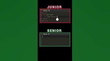 Junior Developer vs Senior Developer. #programming #coding #html #css #javascript #dsa #webdeveloper
